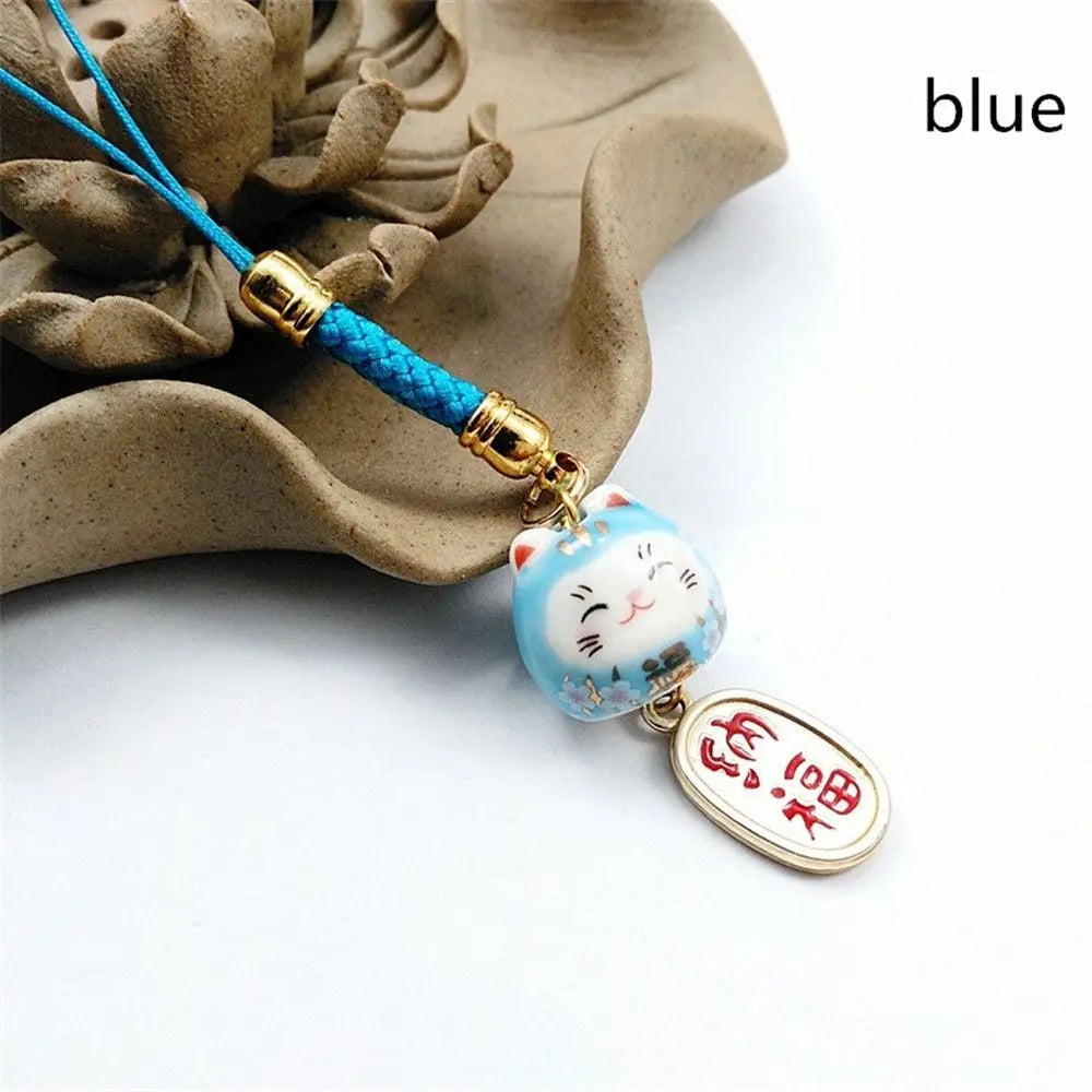 Japanese Lucky Cat Keychain