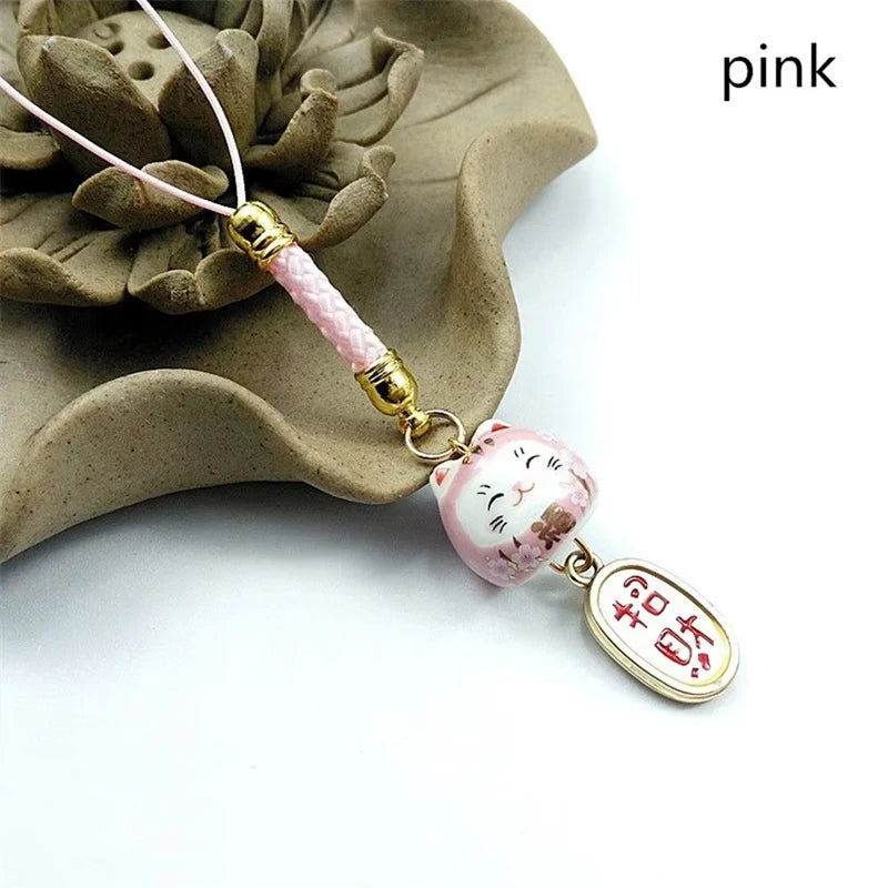 Japanese Lucky Cat Keychain