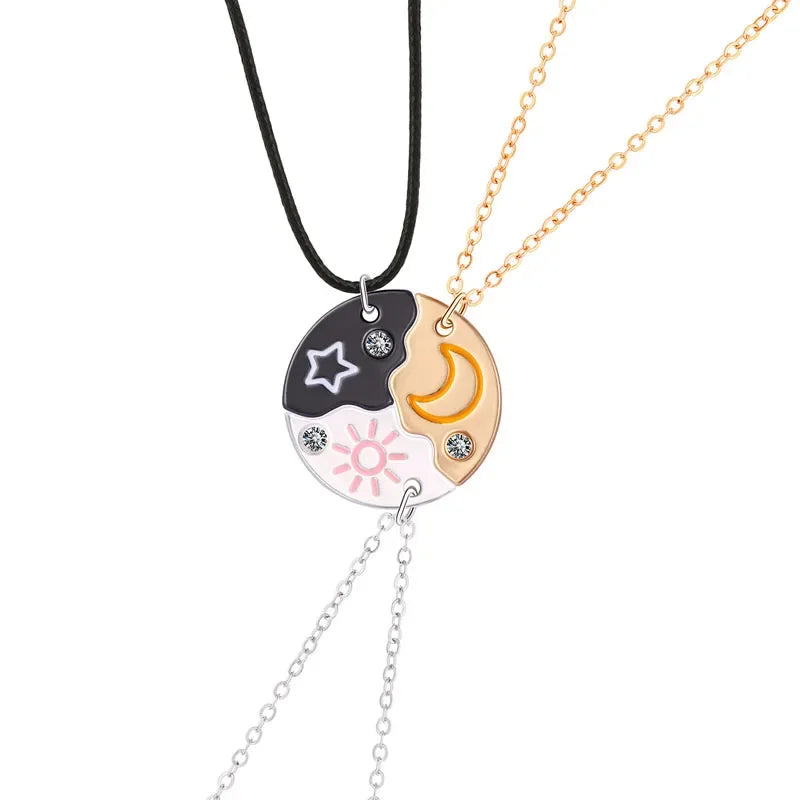 Lovecryst Sun, Moon and Star Necklace