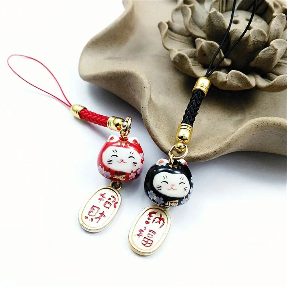 Japanese Lucky Cat Keychain