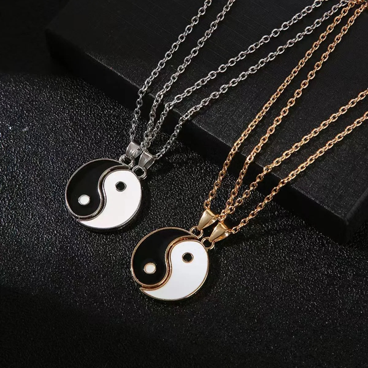 Tai Chi Yin Yang Matching Necklaces