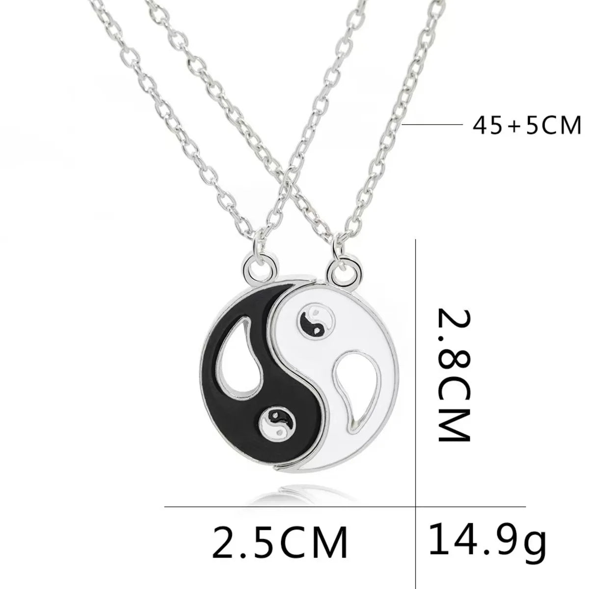 Tai Chi Yin Yang Matching Necklaces