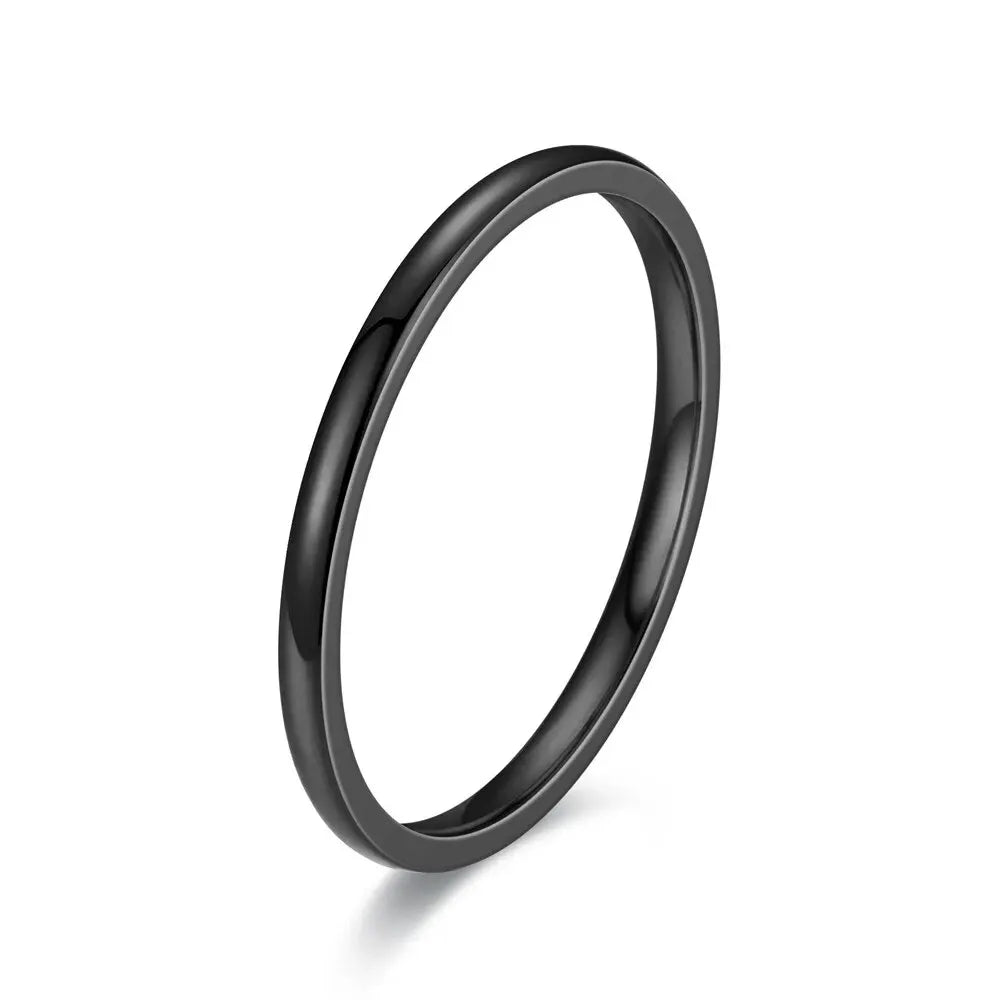 ZAKOL 2mm Width Stainless Steel Ring
