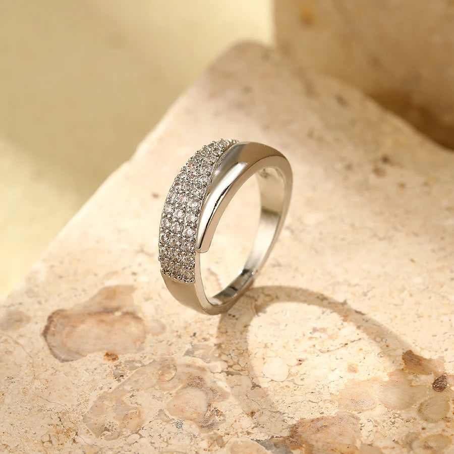 Stainless Steel 18 K Gold Plated Sun Rings