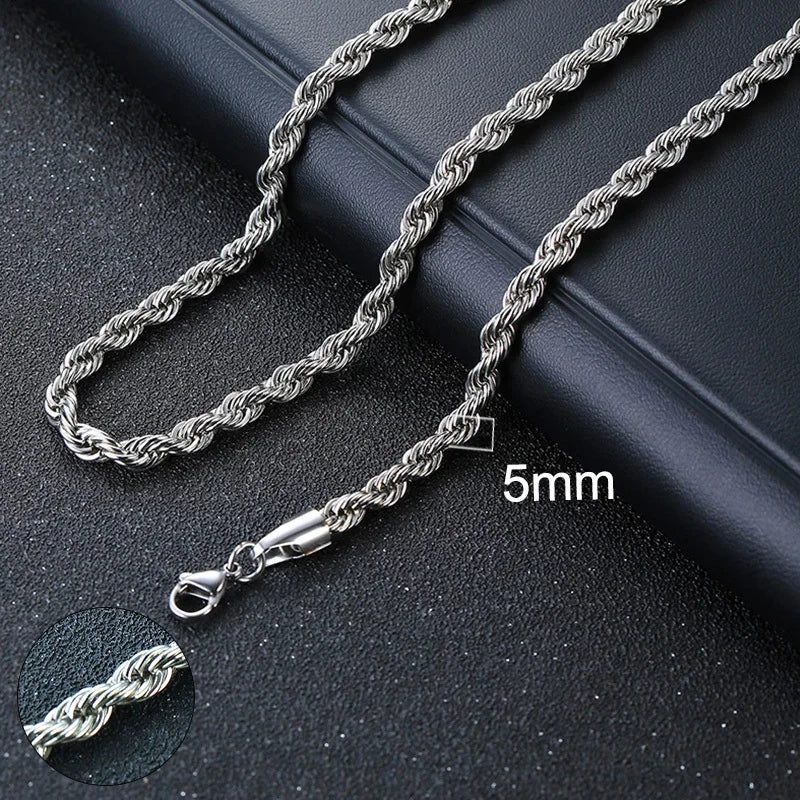 Vnox Cuban Chain Necklace for Men Women,Basic Punk Stainless Steel Curb Link Chain Chokers,Vintage Gold Color Solid Metal Collar