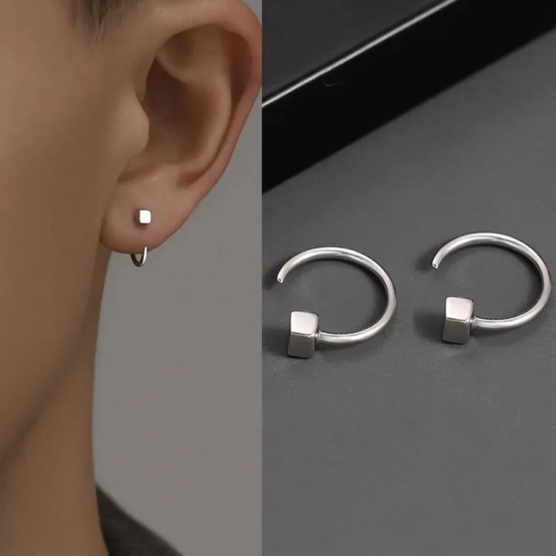 Korean Shiny Zircon Star Flower Climbing Earrings for Women Exquisite Sliver Color Crystal Statement Earrings Jewelry Gifts