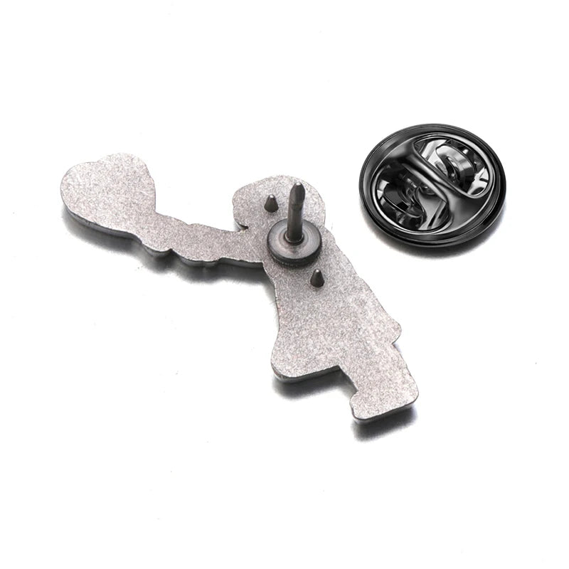 Classic Banksy Art Design Collection Brooch Enamel Pin Flower Thrower Boy Red Balloon Girl Badge Decoration Lapel Jewelry Gift
