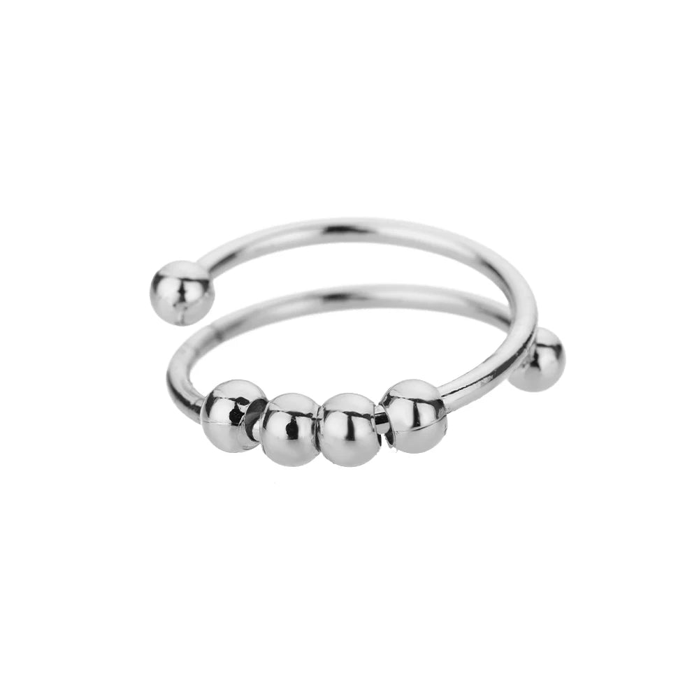 Ring with movable Beads (Unisex)