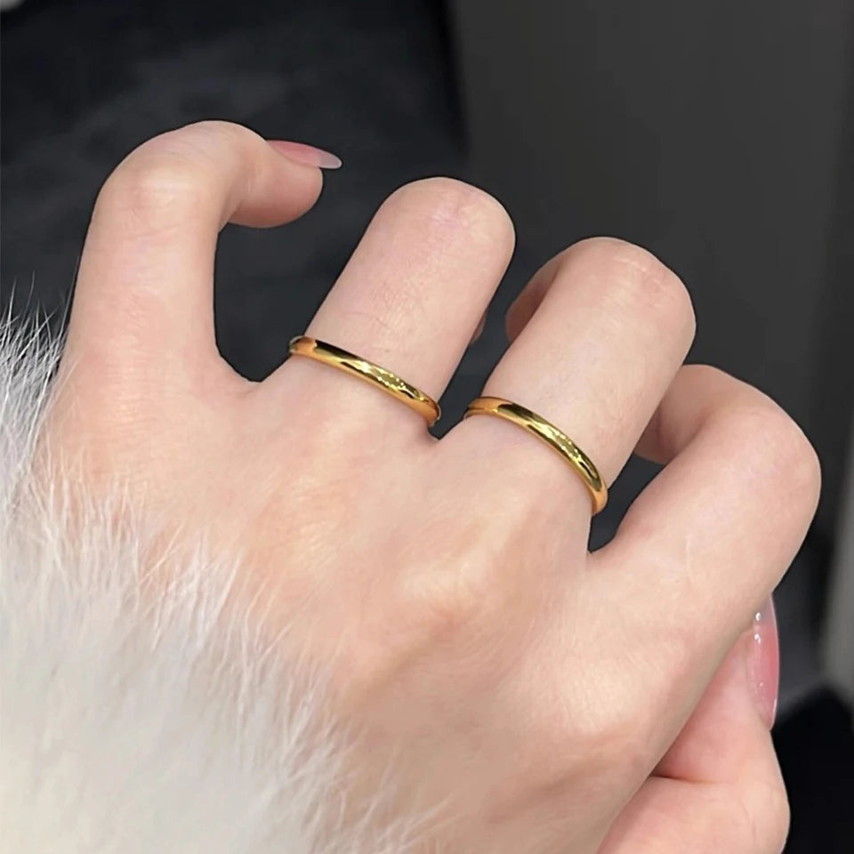 ZAKOL 2mm Width Stainless Steel Ring