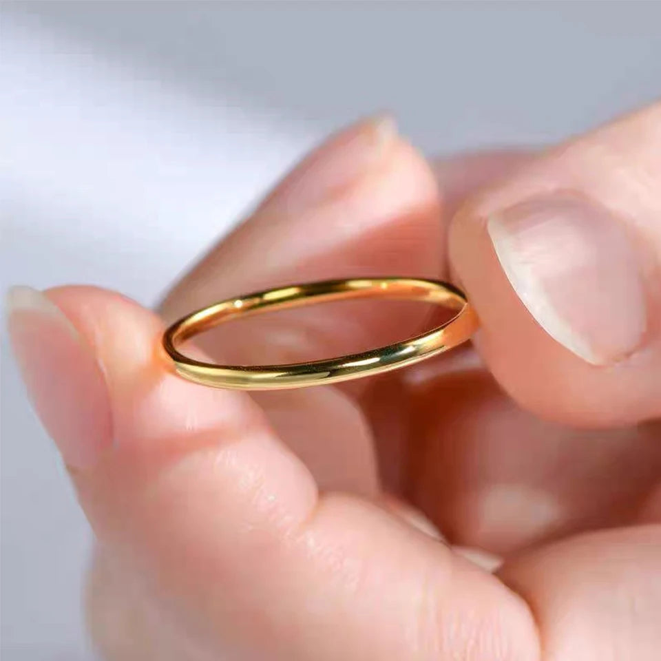 ZAKOL 2mm Width Stainless Steel Ring