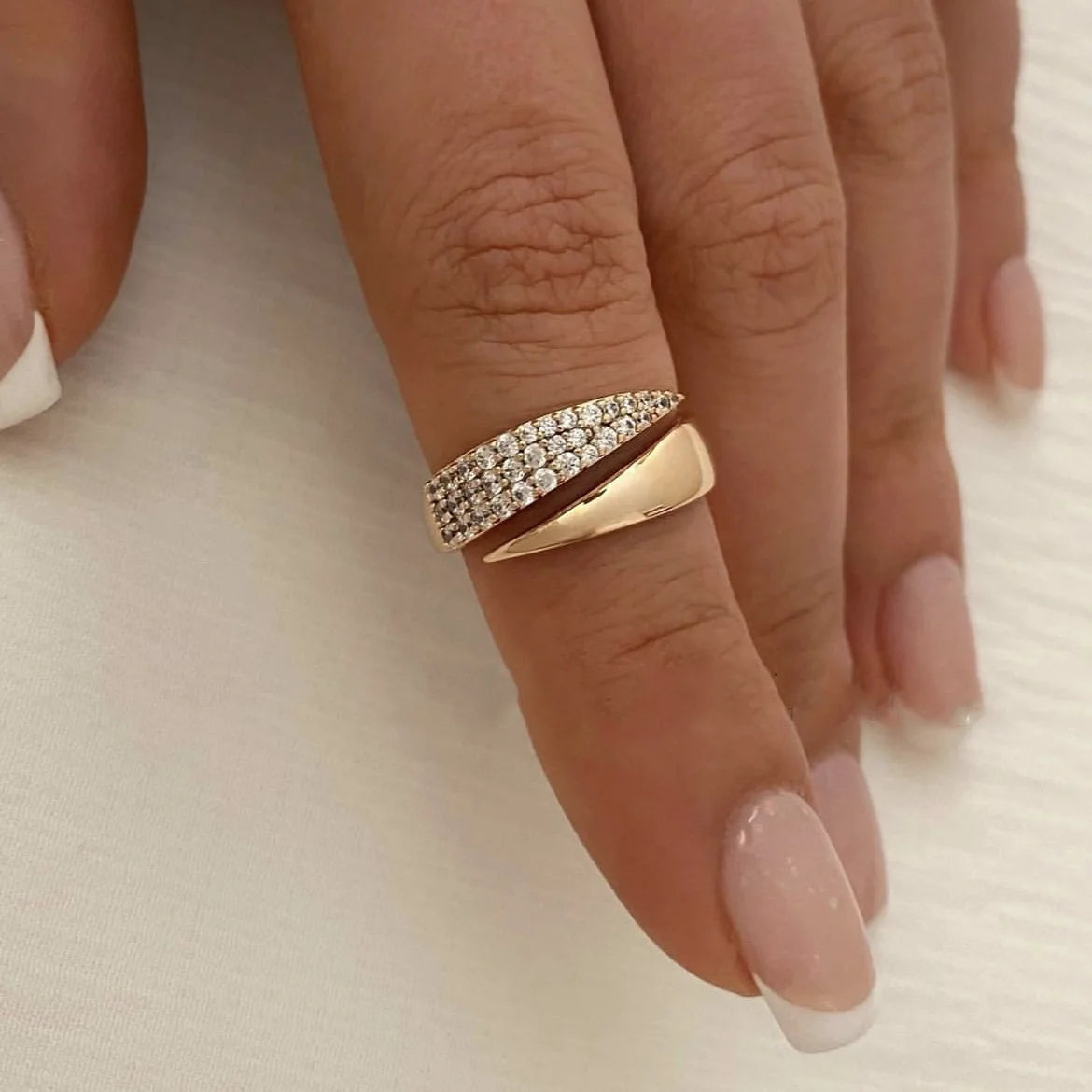 Stainless Steel 18 K Gold Plated Sun Rings