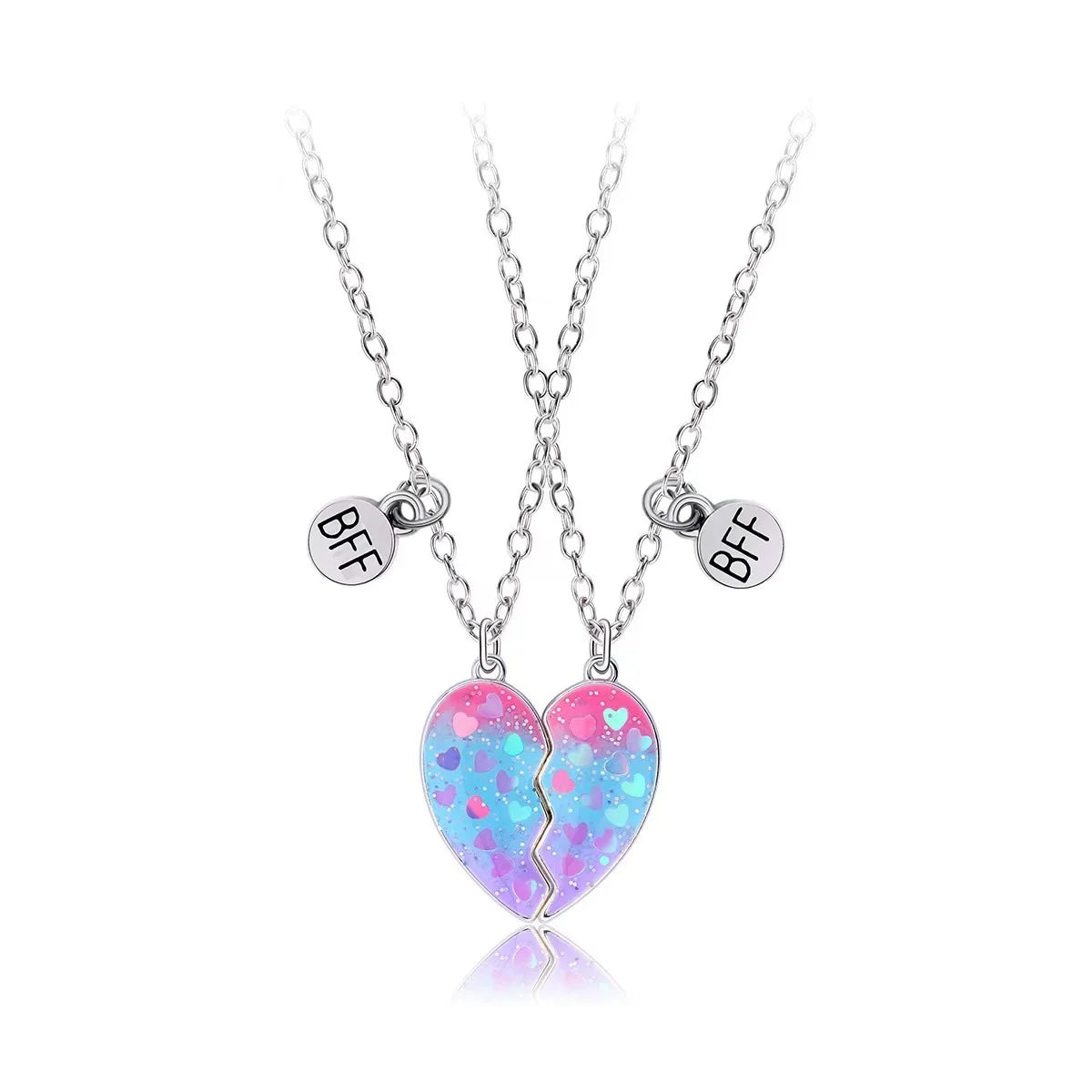 Magnetic Heart Best Friends Pendant/Necklace