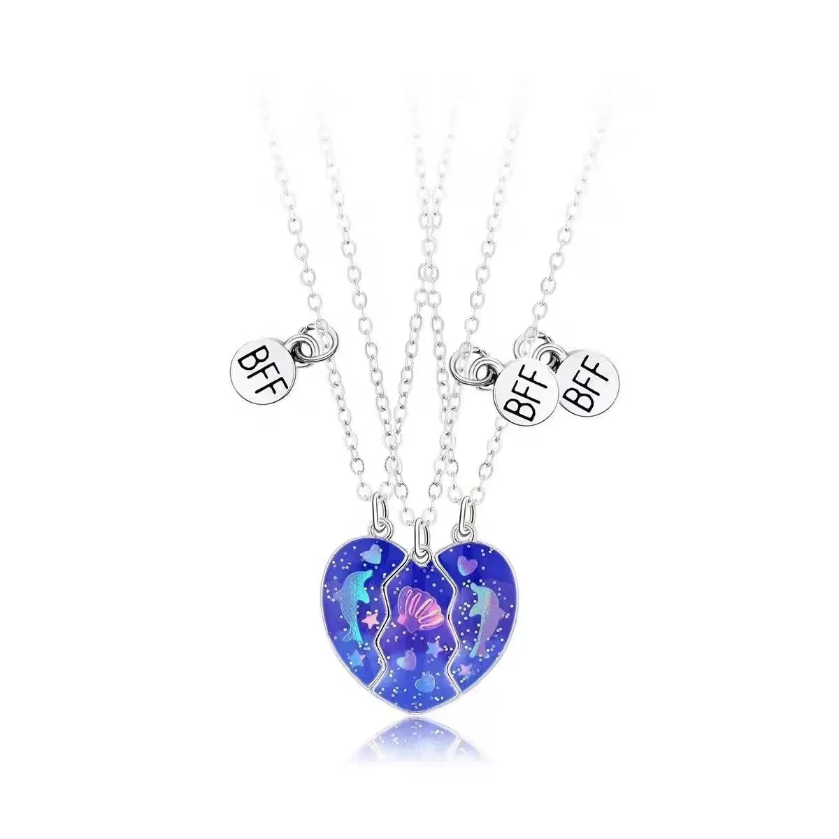 Magnetic Heart Best Friends Pendant/Necklace
