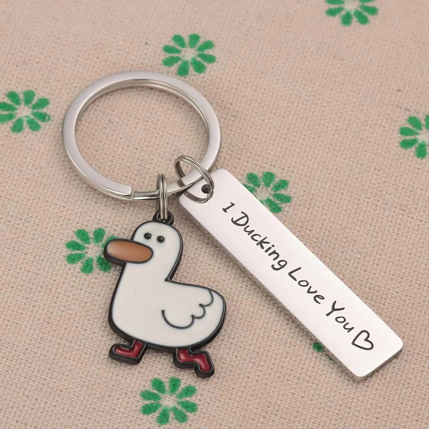"I Ducking Love You" Keychain