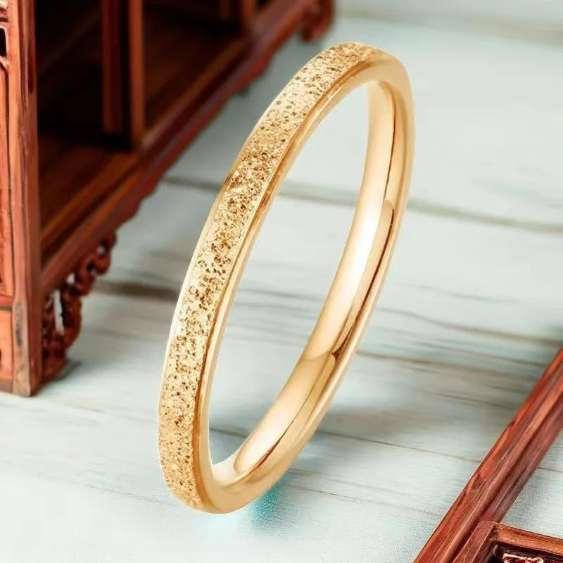 ZAKOL 2mm Width Stainless Steel Ring