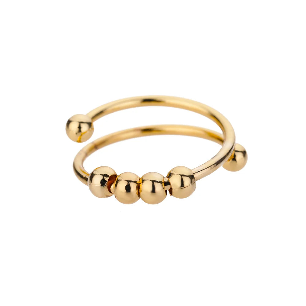 Ring with movable Beads (Unisex)