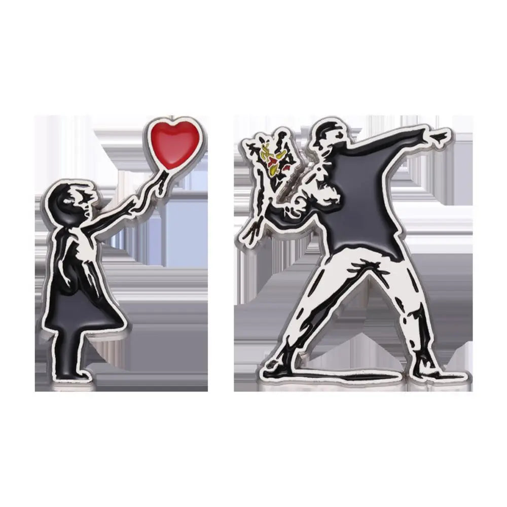 Classic Banksy Art Design Pin