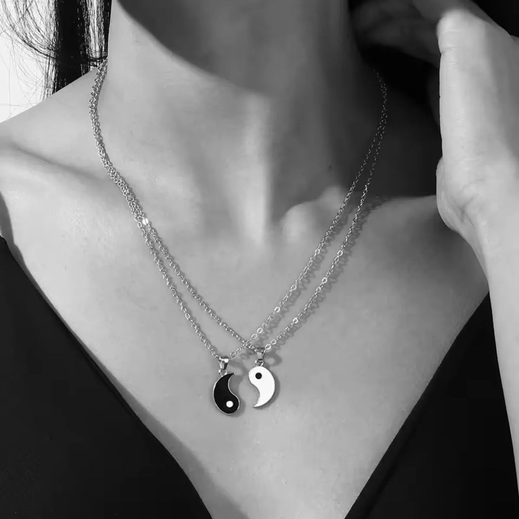 Tai Chi Yin Yang Matching Necklaces