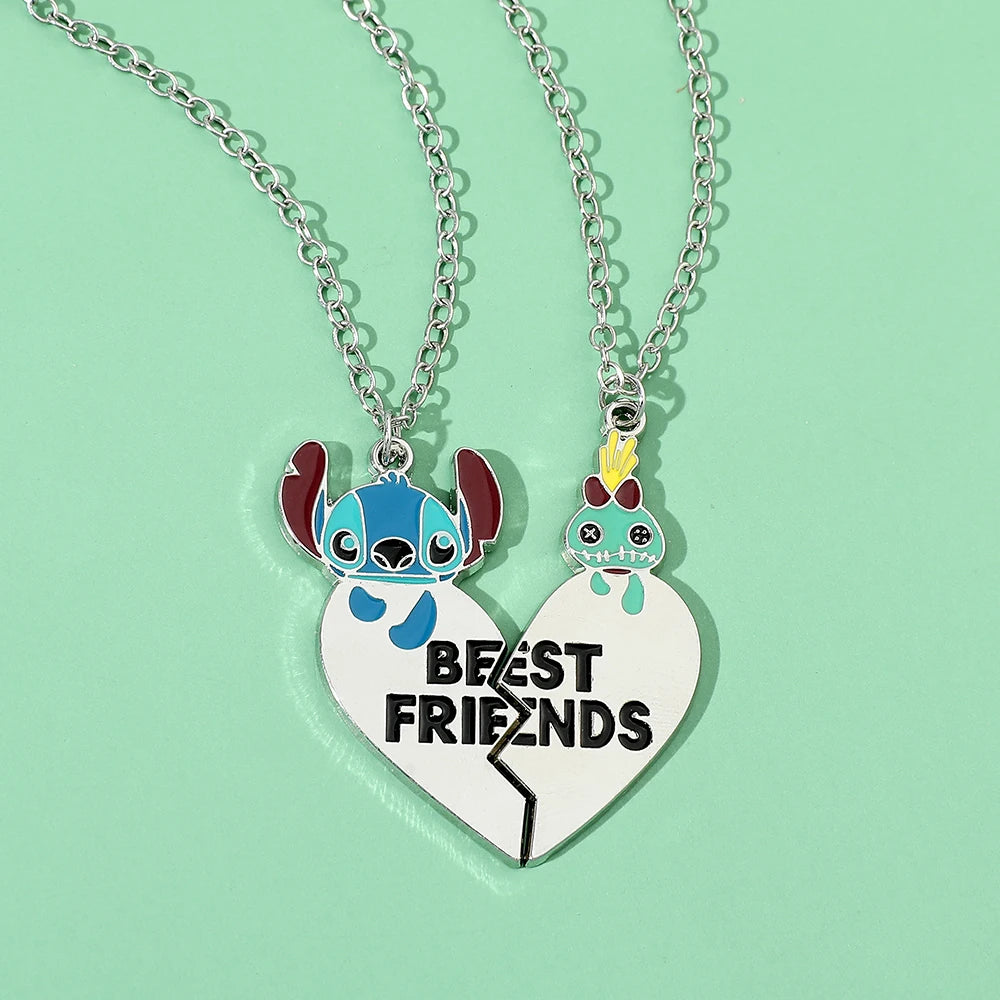 Stich Heart Bestfriends Necklace