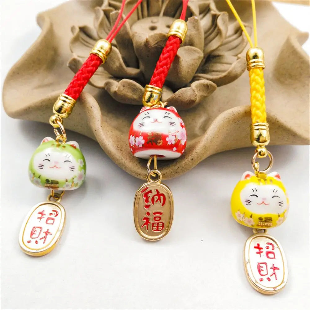 Japanese Lucky Cat Keychain