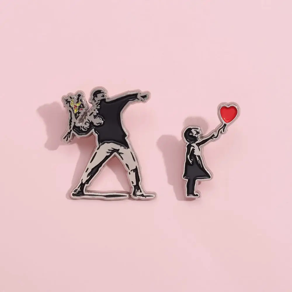 Classic Banksy Art Design Pin