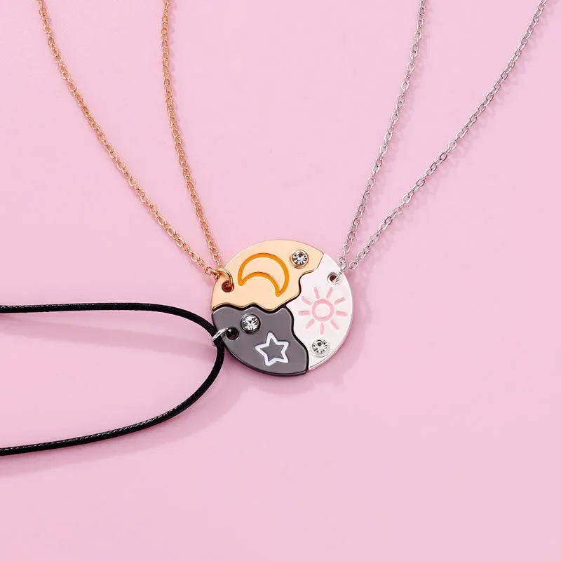 Lovecryst Sun, Moon and Star Necklace
