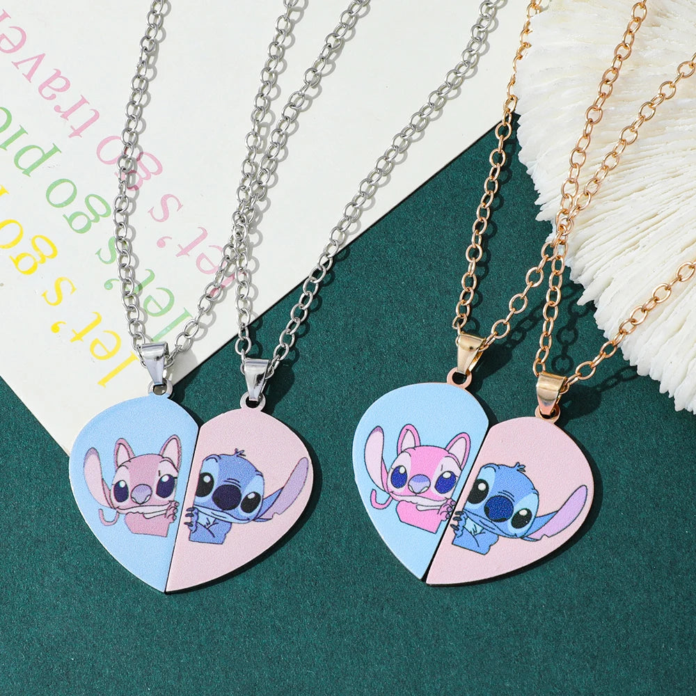 Stich Heart Bestfriends Necklace