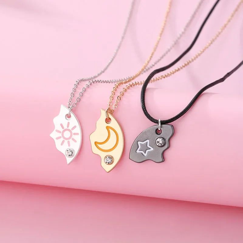Lovecryst Sun, Moon and Star Necklace