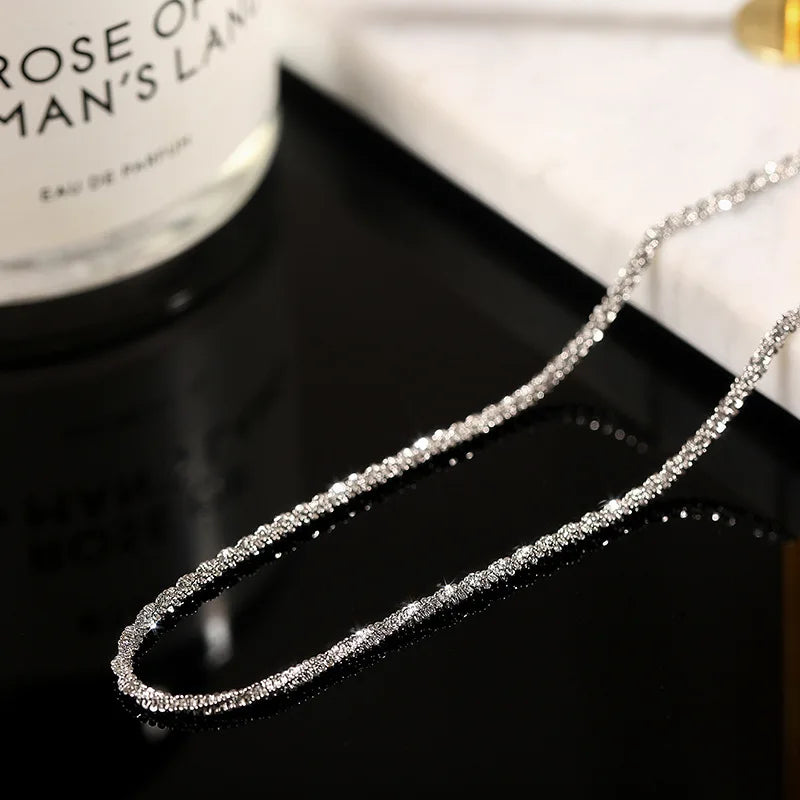 Elegant and Sparkling Gold/Silver Choker Necklace