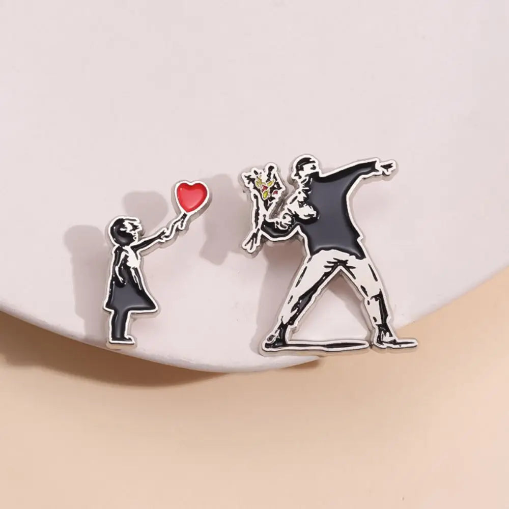 Classic Banksy Art Design Pin