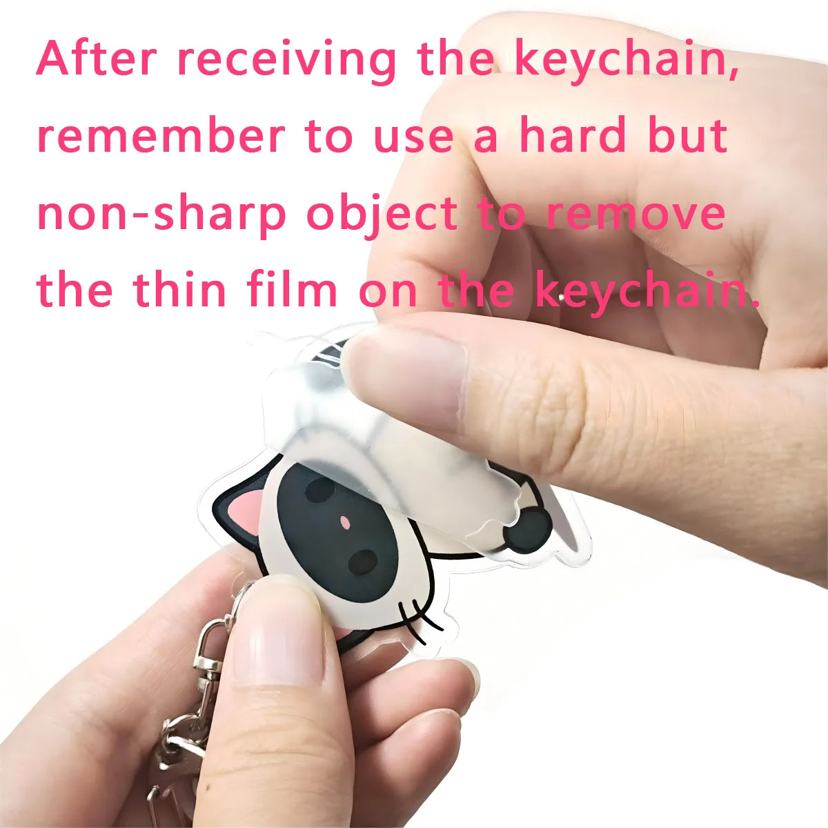 Anime Acrylic keychain accessaries Cartoon Car Bag Pendant Gift cute creative bag charm funny Friends Fans Gifts Keyring