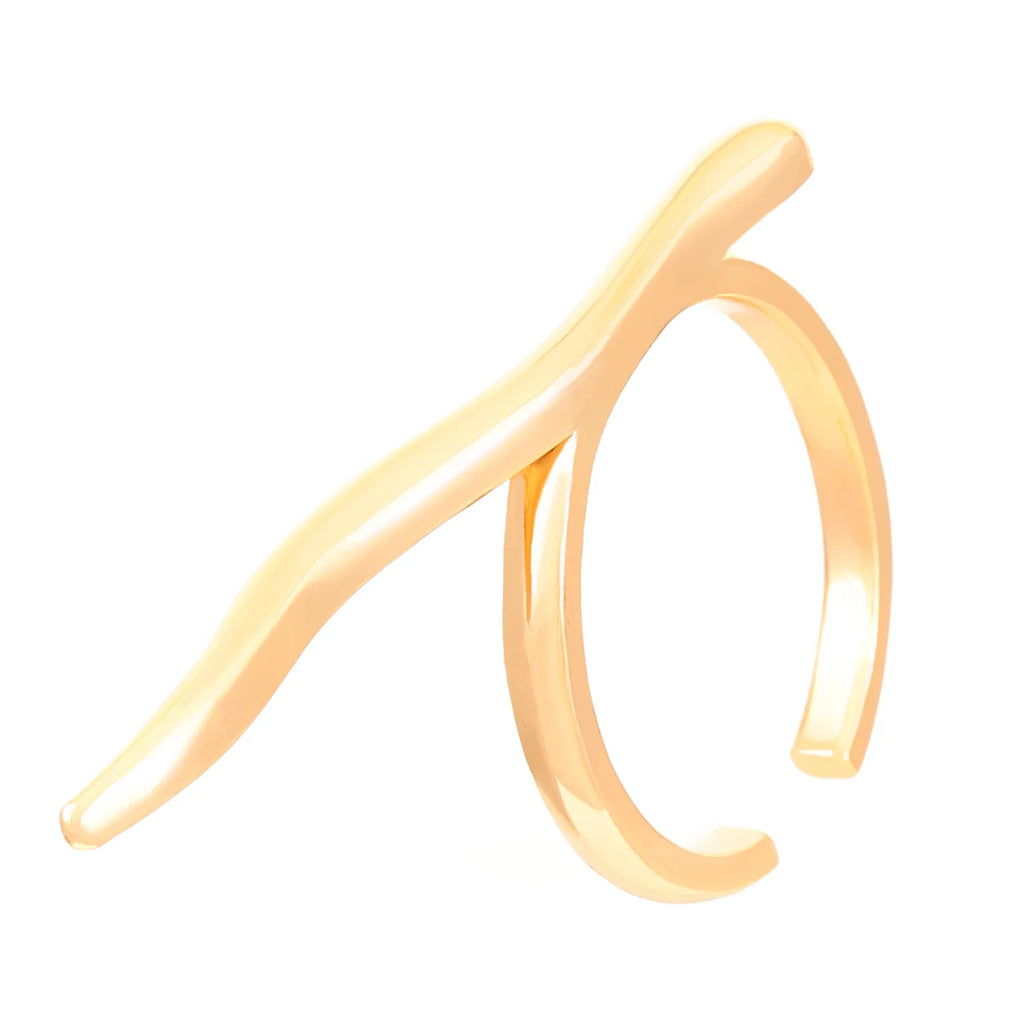 New Fashion Stainless Steel 18K Gold Plated Sun Rings for Women Rhinestones Inlaid in Hollow Metal Texture Ring Trendy Jewelry