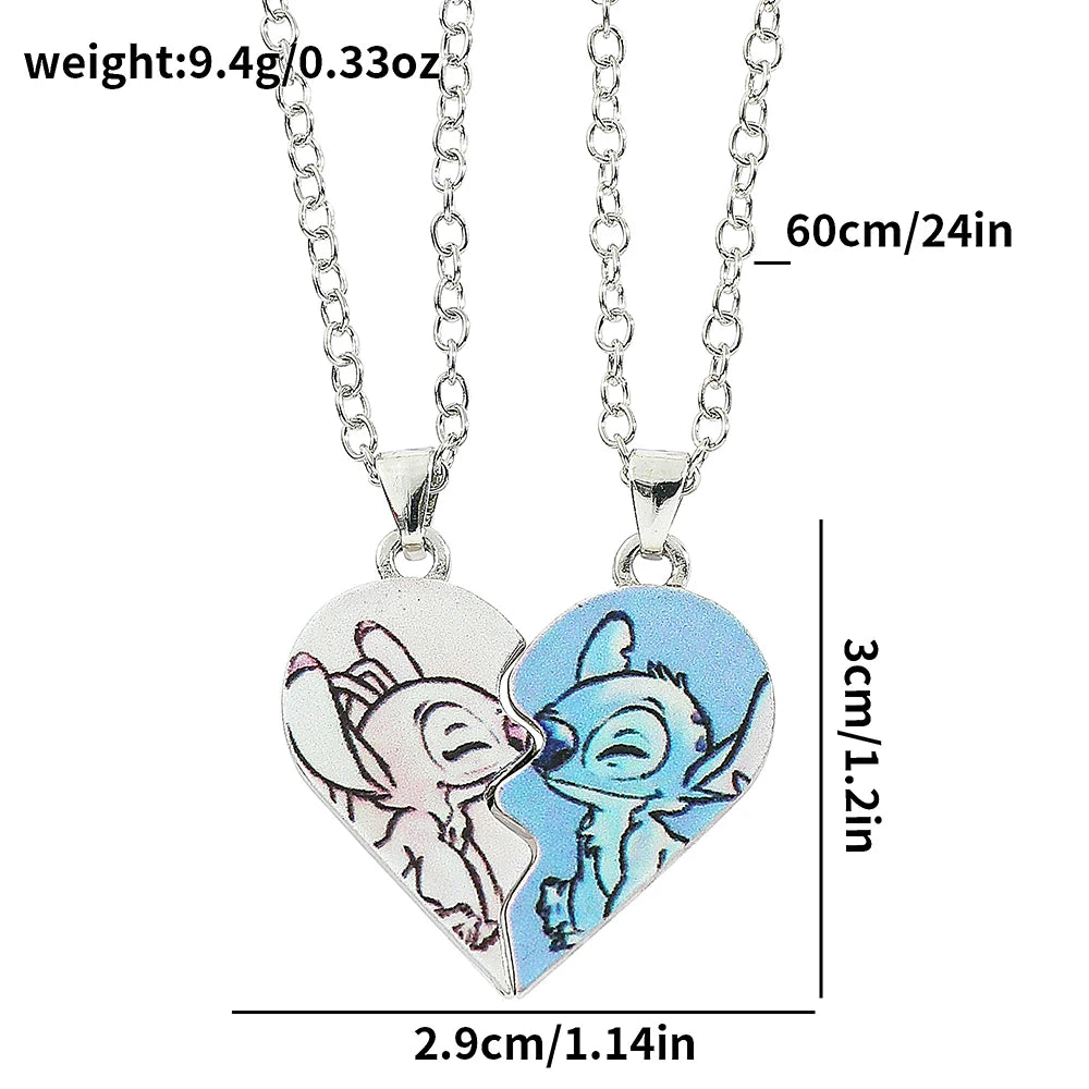 Stich Heart Bestfriends Necklace