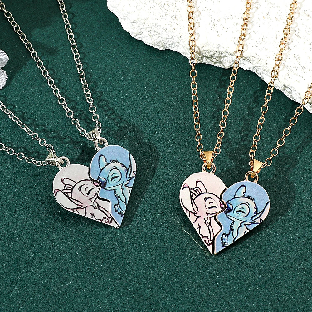 Stich Heart Bestfriends Necklace