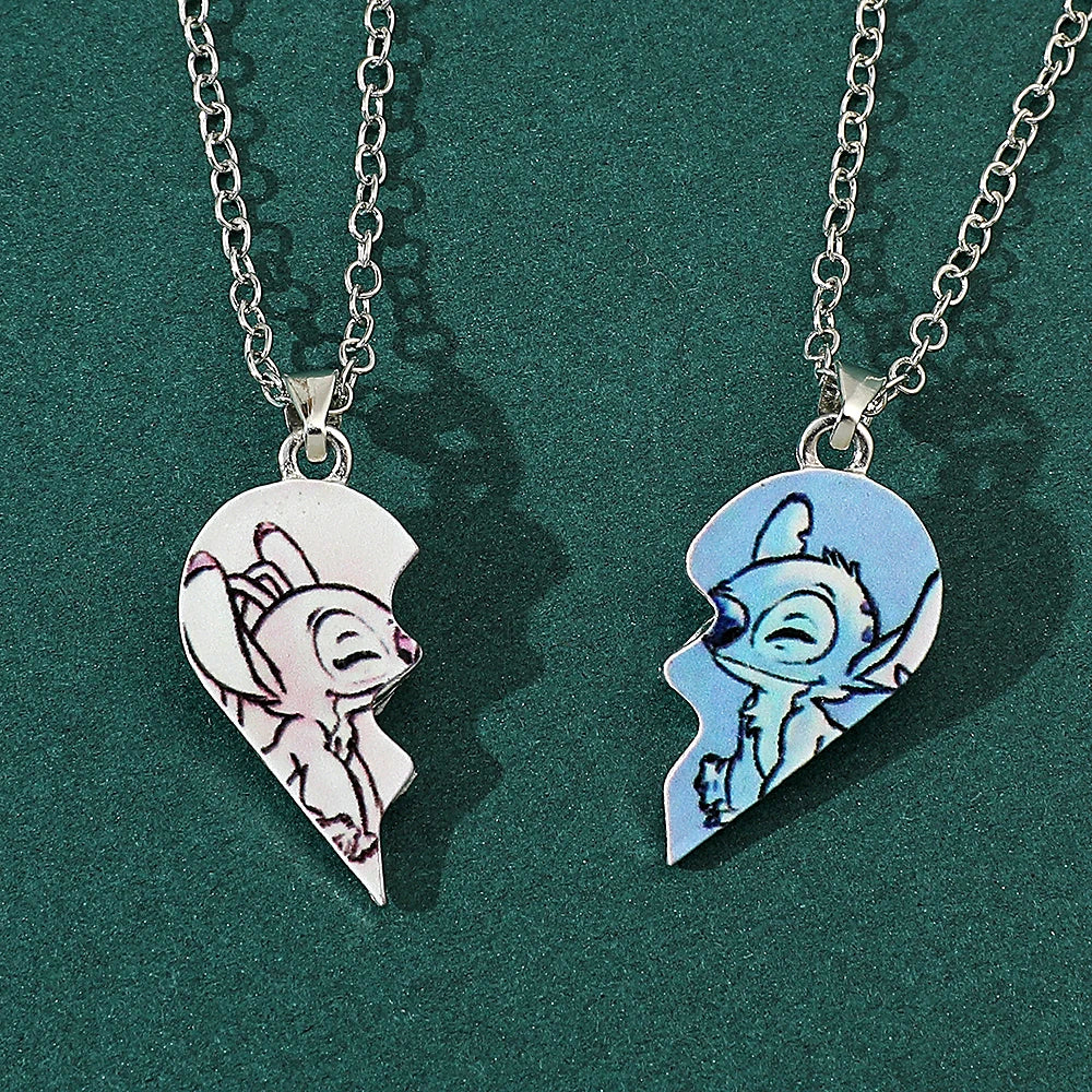 Stich Heart Bestfriends Necklace