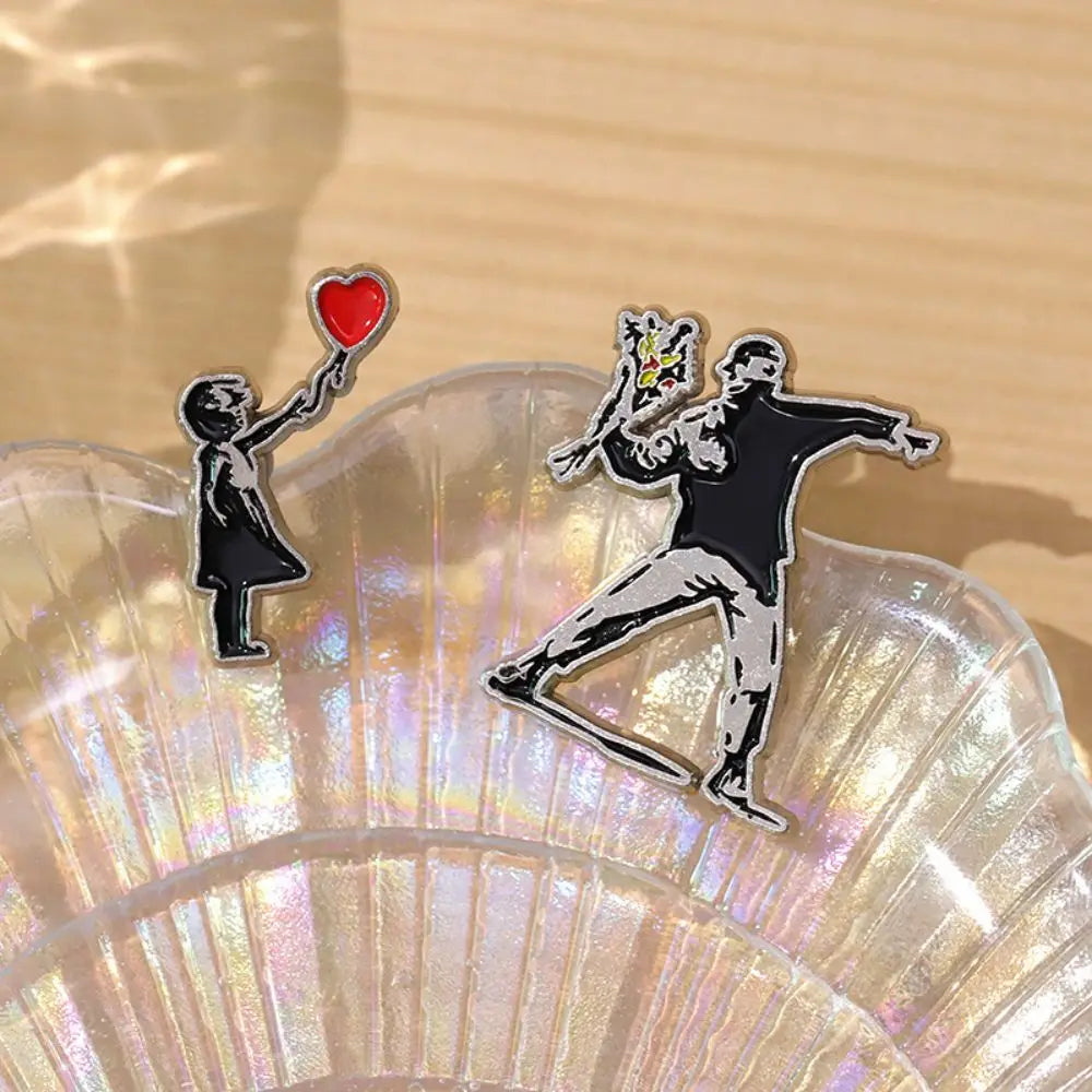 Classic Banksy Art Design Pin