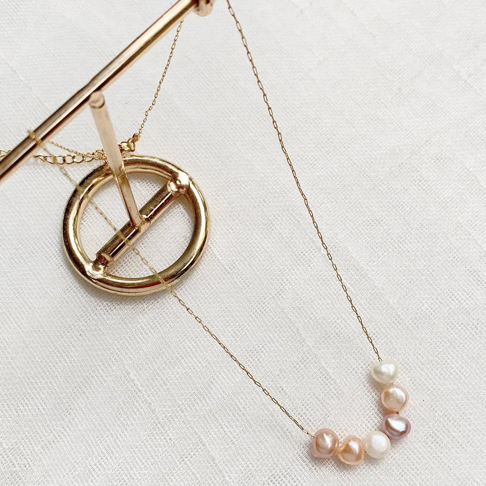 Mixed Color Natural Freshwater Pearl Necklace